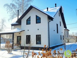 Индивидуальный каркасный дом площадью 123 м2